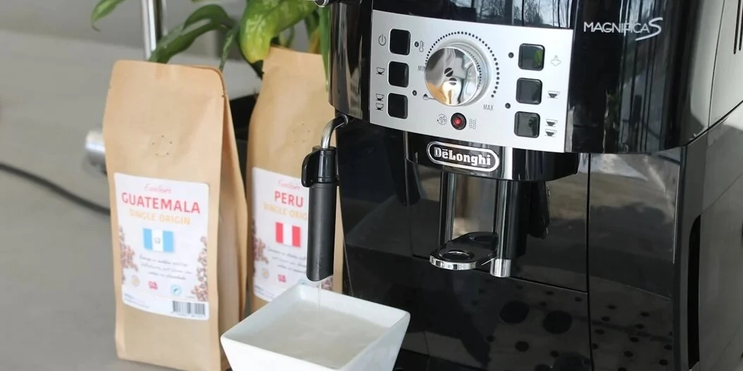 Descaler coming out of the coffee spout